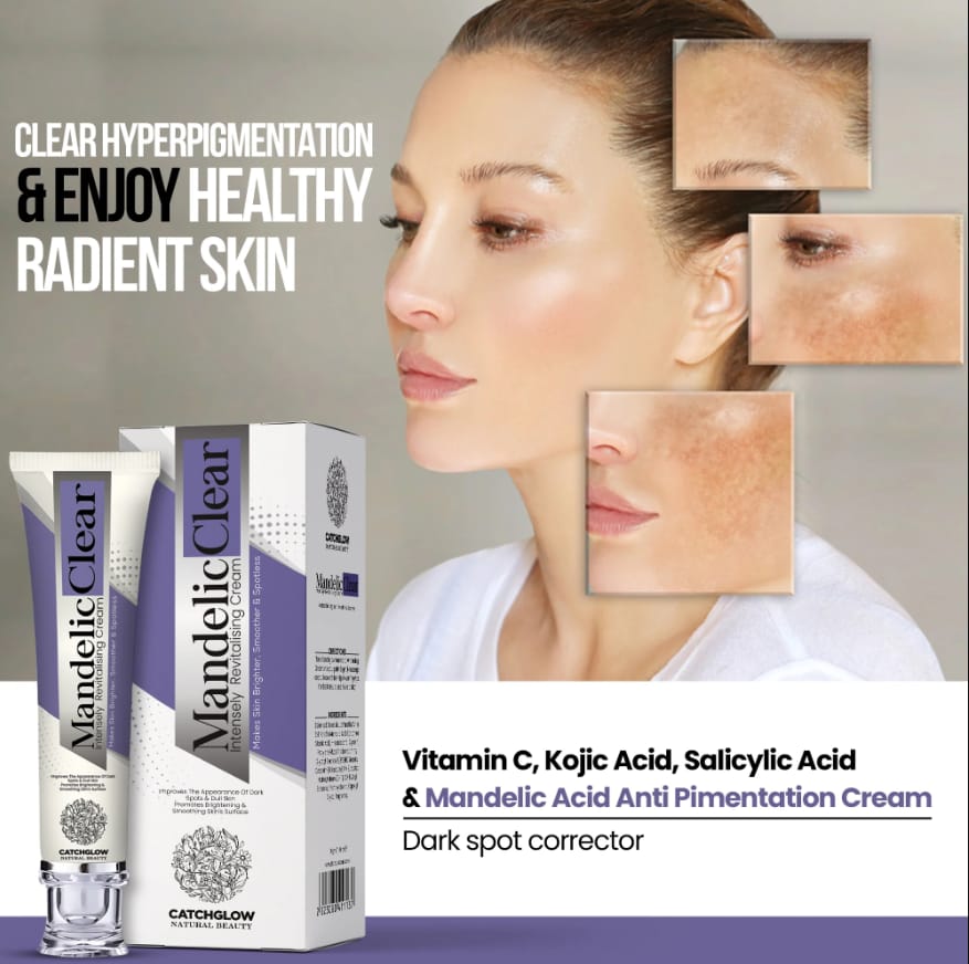 Mandelic Clear Cream Skin Brightening & Spotless Formula for Smooth, Glowing Skin