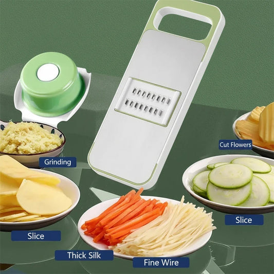 5 in 1 Multi-Function Vegetable Cutter + Mini Mop