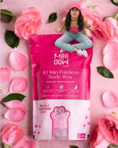 Meow Body Hair Removal Wax Powder + Peeling Foot Mask