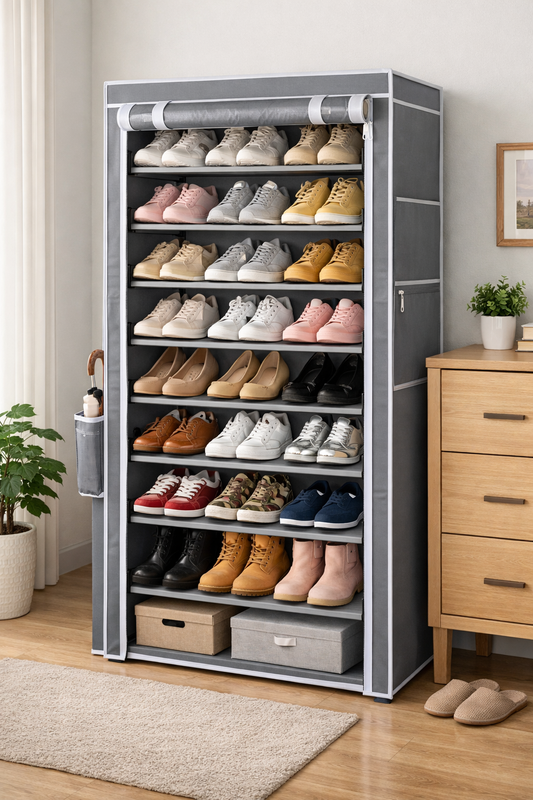Dust Proof Multi Layer Shoe Rack (8 Layer)