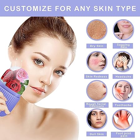Reusable Facial Ice Roller for Face | Enhance Skin Glow Shrink &Tighten Pores